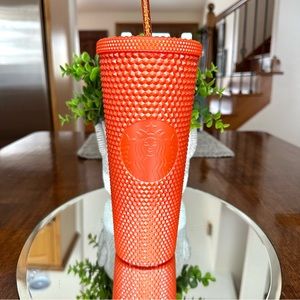 Starbucks Studded Orange Pearl Tumbler